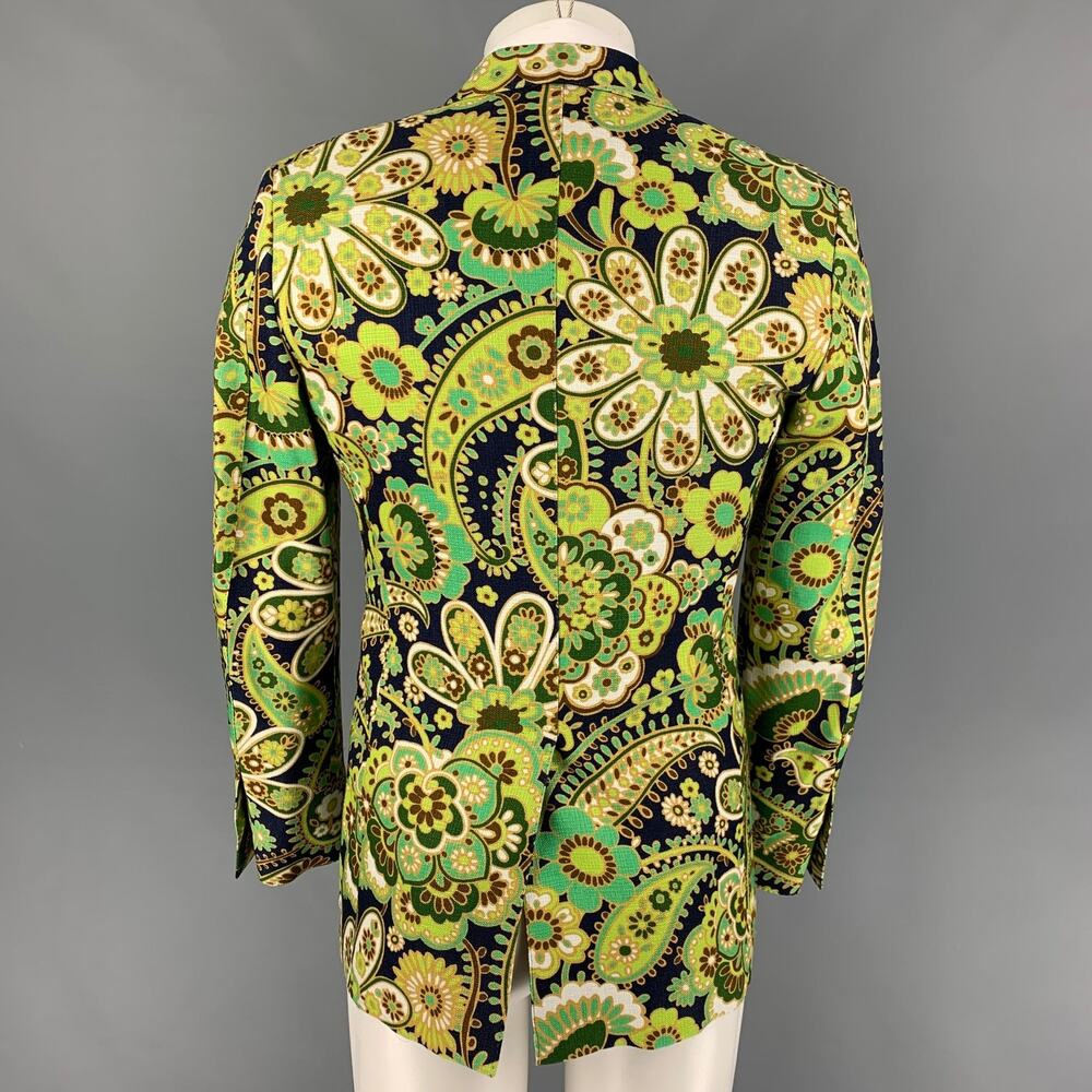 TOM FORD Size 34 Regular Multi-Color Black Paisley Viscose Sport Coat - Picture 4 of 9
